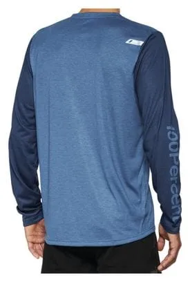 100% Airmatic Slate Blue Long Sleeve Jersey