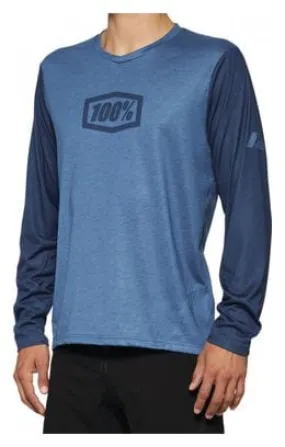 100% Airmatic Slate Blue Long Sleeve Jersey