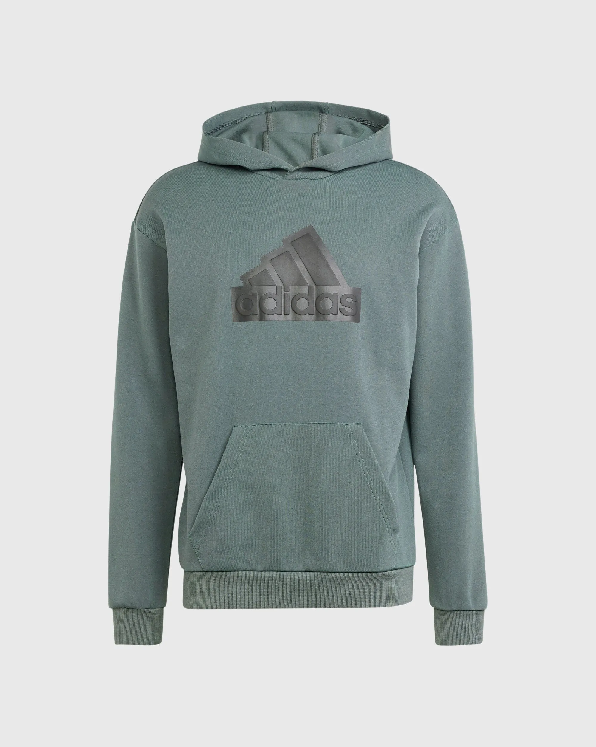 Adidas Felpa con Cappuccio Future Icons Badge Of Sport Verde Uomo