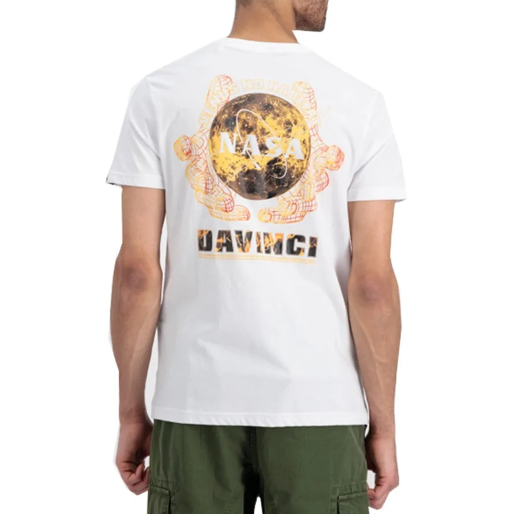 Alpha Industries T shirt uomo Nasa Davinci 136508 09 White