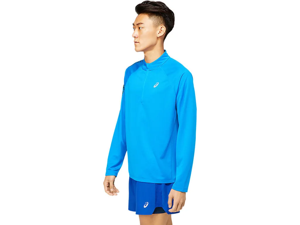 Asics Men's Technical Jersey Icon LS half Zip 2011B053 404 blue