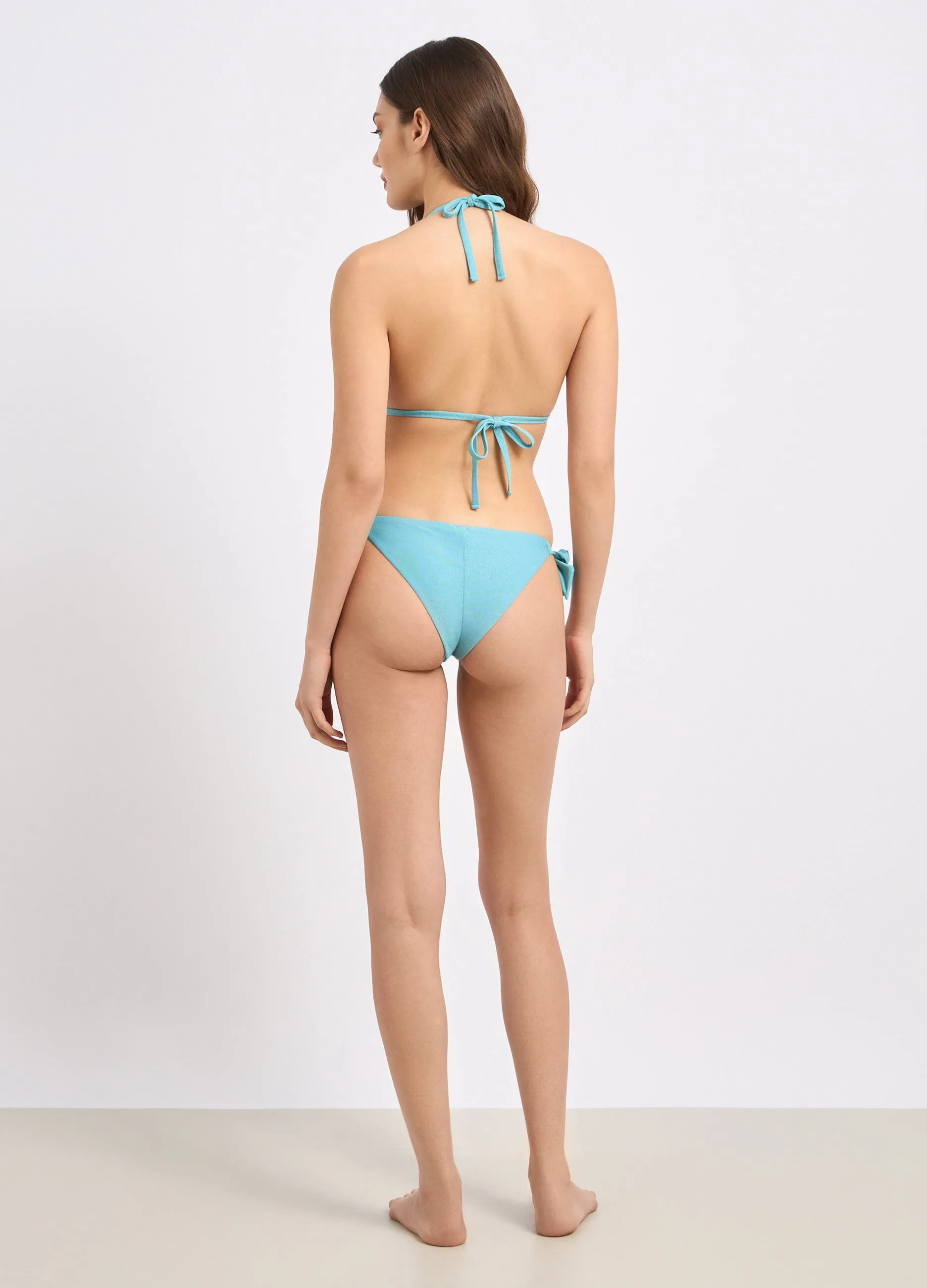 Bikini brasiliano con filo lurex donna