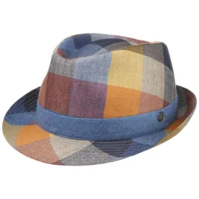      Cappello in Lino Payato Checks by Lierys  