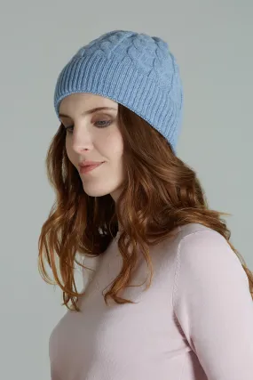 Cappello treccia cashmere