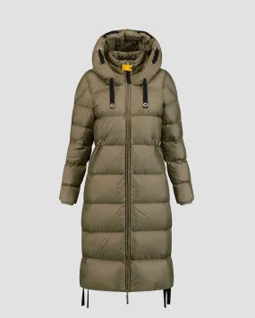 Cappotto verde con piumino da donna Parajumpers Panda 24WMPWPUEL31-713