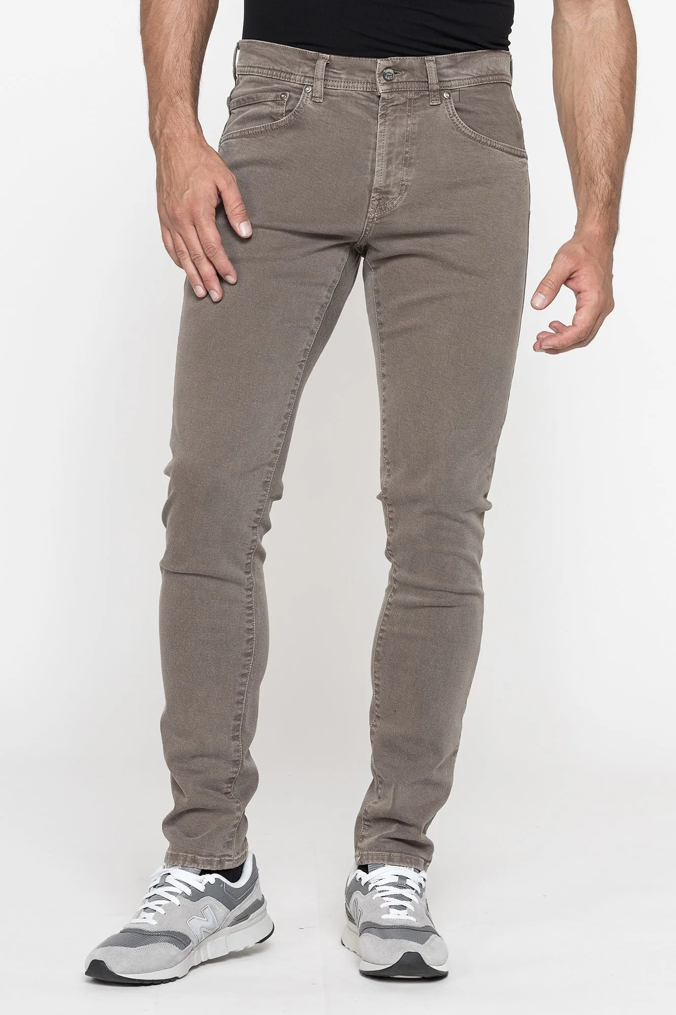 Carrera  ---------    ------------Jeans colorato mod.717 in bull denim super stretch - Marrone chiaro