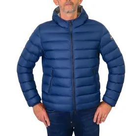 COLMAR giubbotto uomo bomber piuma 1249 9WY E-CONCRETE 674 BLU CHIARO inverno 2024