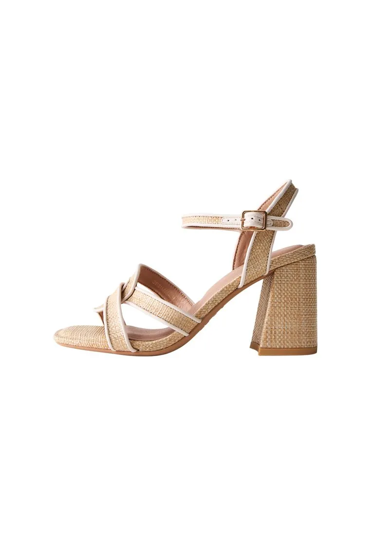 COMFORT TWIST BLOCK HEEL - Sandali