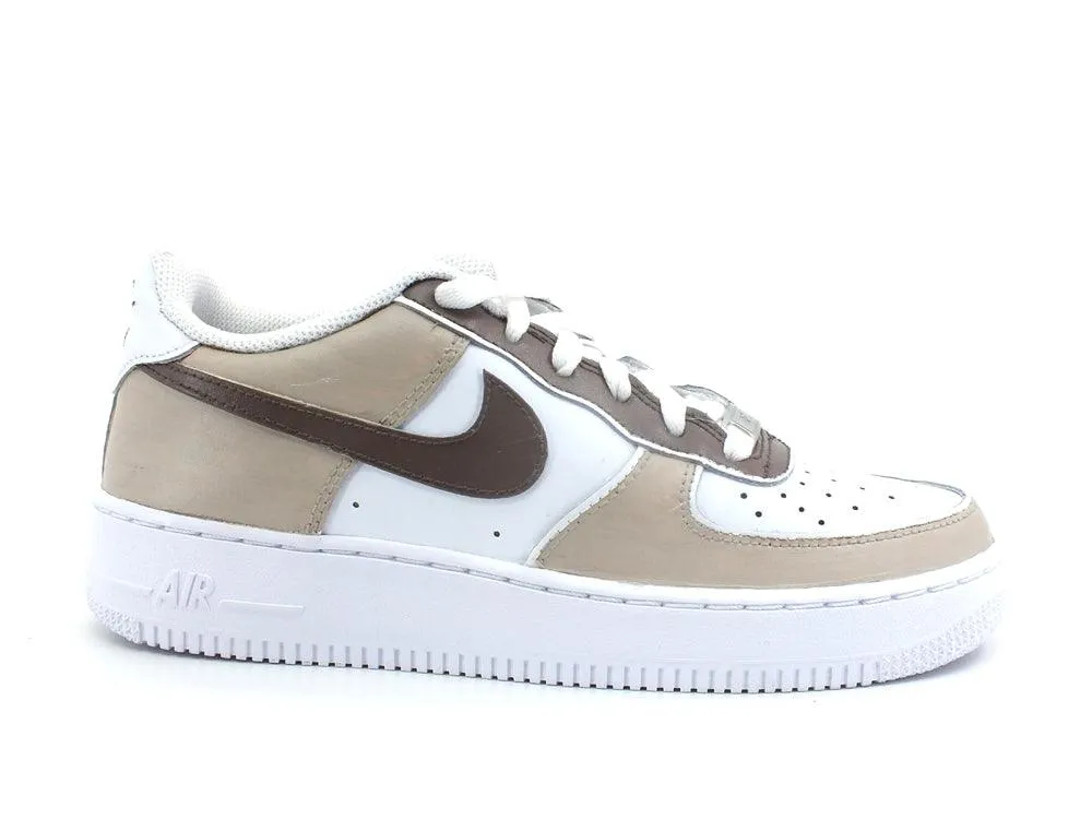 CUSTOM / Nike Air Force 1 Sneaker AF1 White Beige CW2288-111