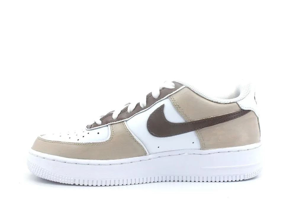 CUSTOM / Nike Air Force 1 Sneaker AF1 White Beige CW2288-111