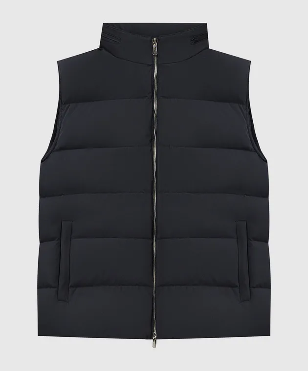 Enrico Mandelli Gilet in piumino blu A9T798519V