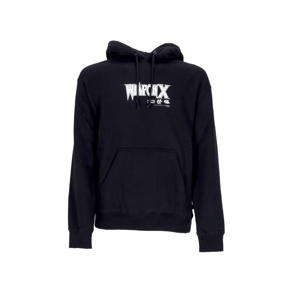 felpa cappuccio uomo weapon x po hoodie x marvel BLACK