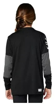 Fox Junior Defend Long-Sleeve Jersey Black