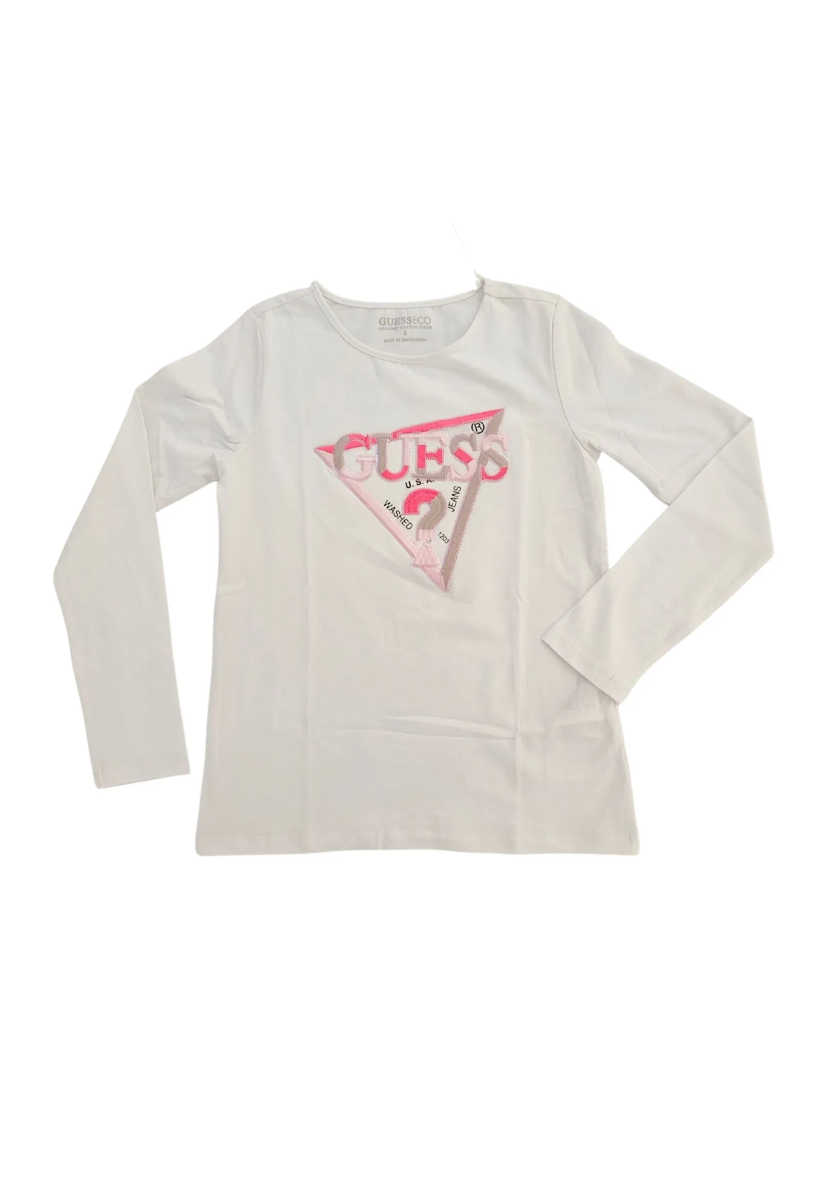 GUESS kids  t-shirt logo frontale