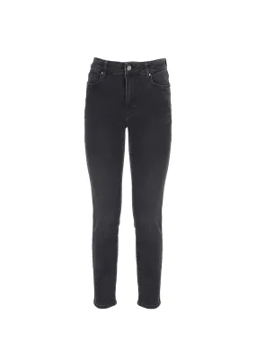 JEANS "HOXTON ANKLE" NERO IN DENIM DI MISTO COTONE