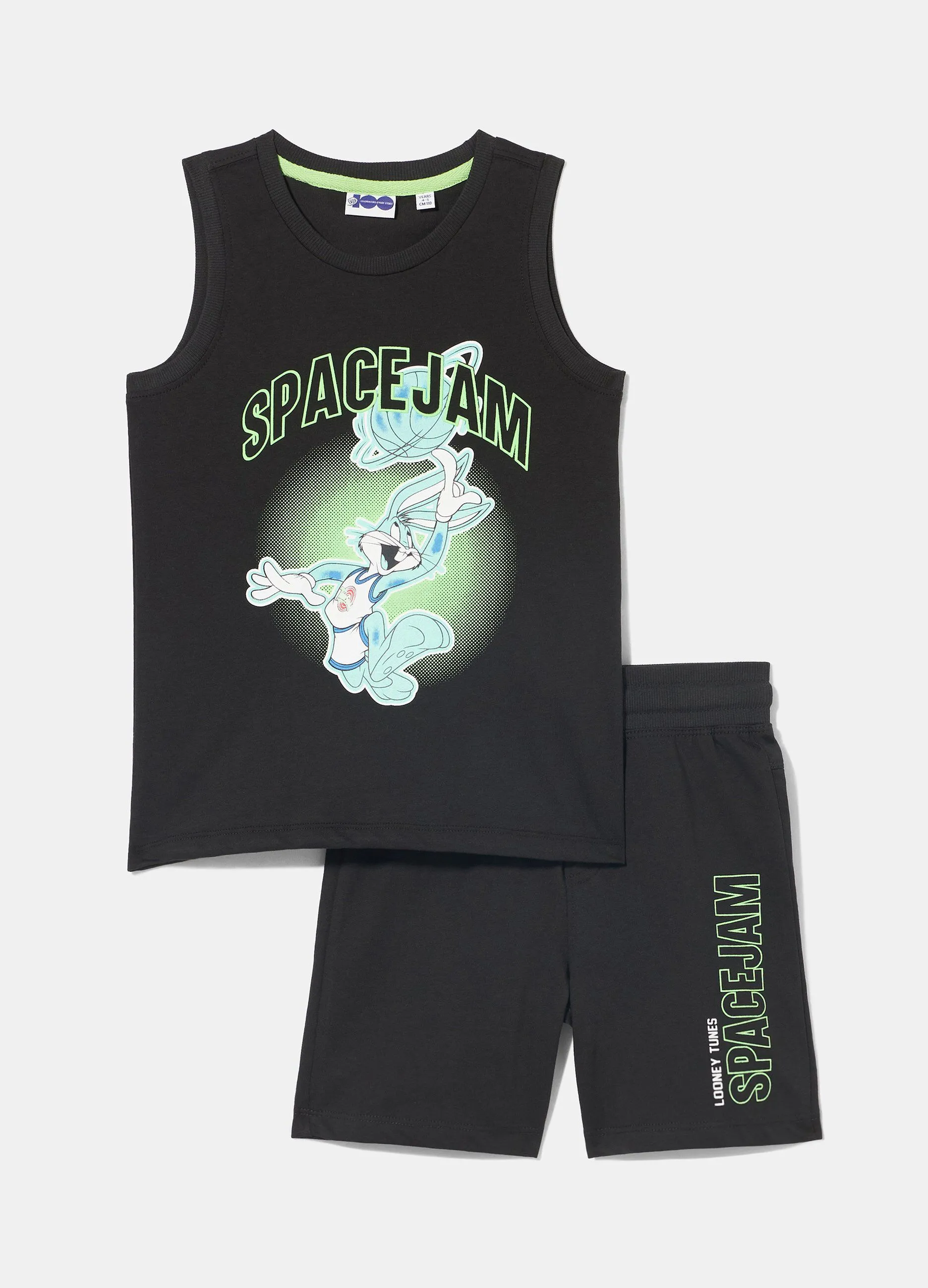 Jogging set in jersey di puro cotone bambino