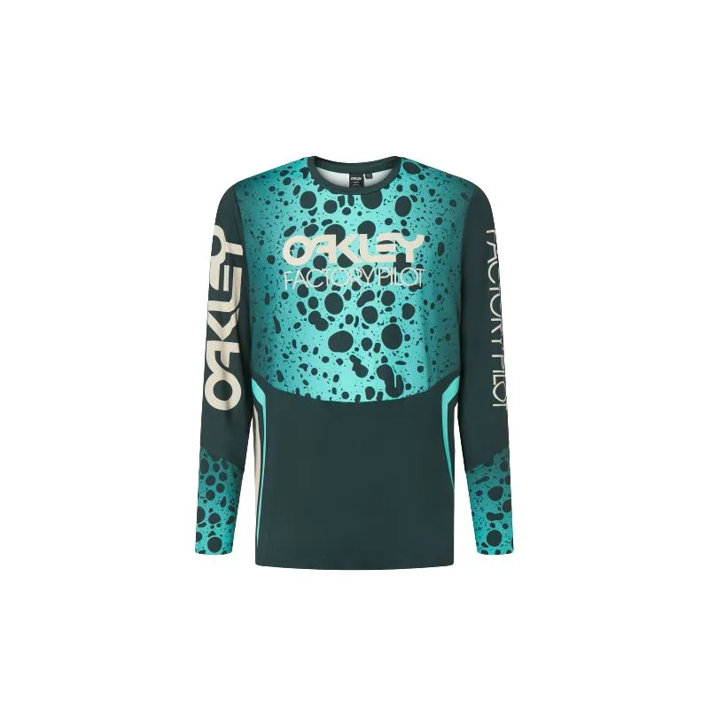 Maglia MTB Oakley Maven RC LS JERSEY (GREEN FROG) uomo