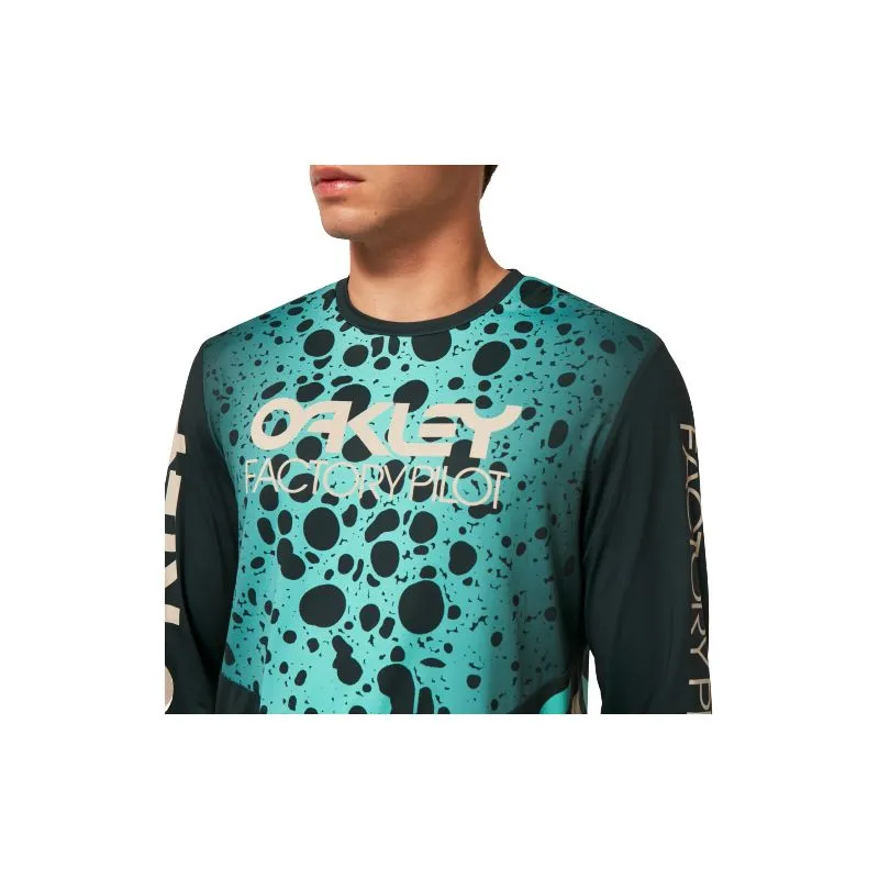 Maglia MTB Oakley Maven RC LS JERSEY (GREEN FROG) uomo