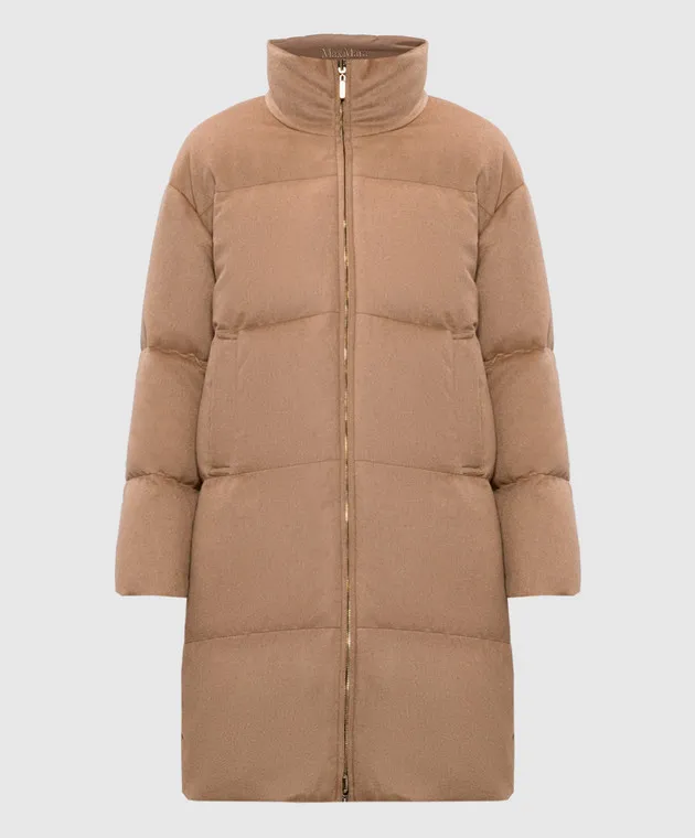 Max Mara Piumino DANTE double face marrone con lana di cammello DANTE