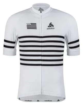 Odlo Perf Bretagne Short Sleeve Jersey Black / White