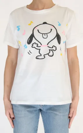 Off-on – T-shirt regular – Snoopy con note