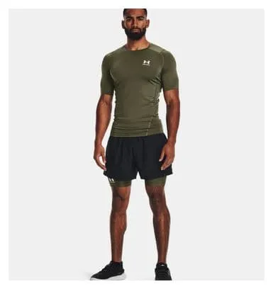 Pantaloncini a compressione Under Armour HeatGear Khaki Uomo