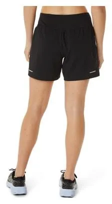 Pantaloncini Asics Road 5.5in Black da donna 2 in 1