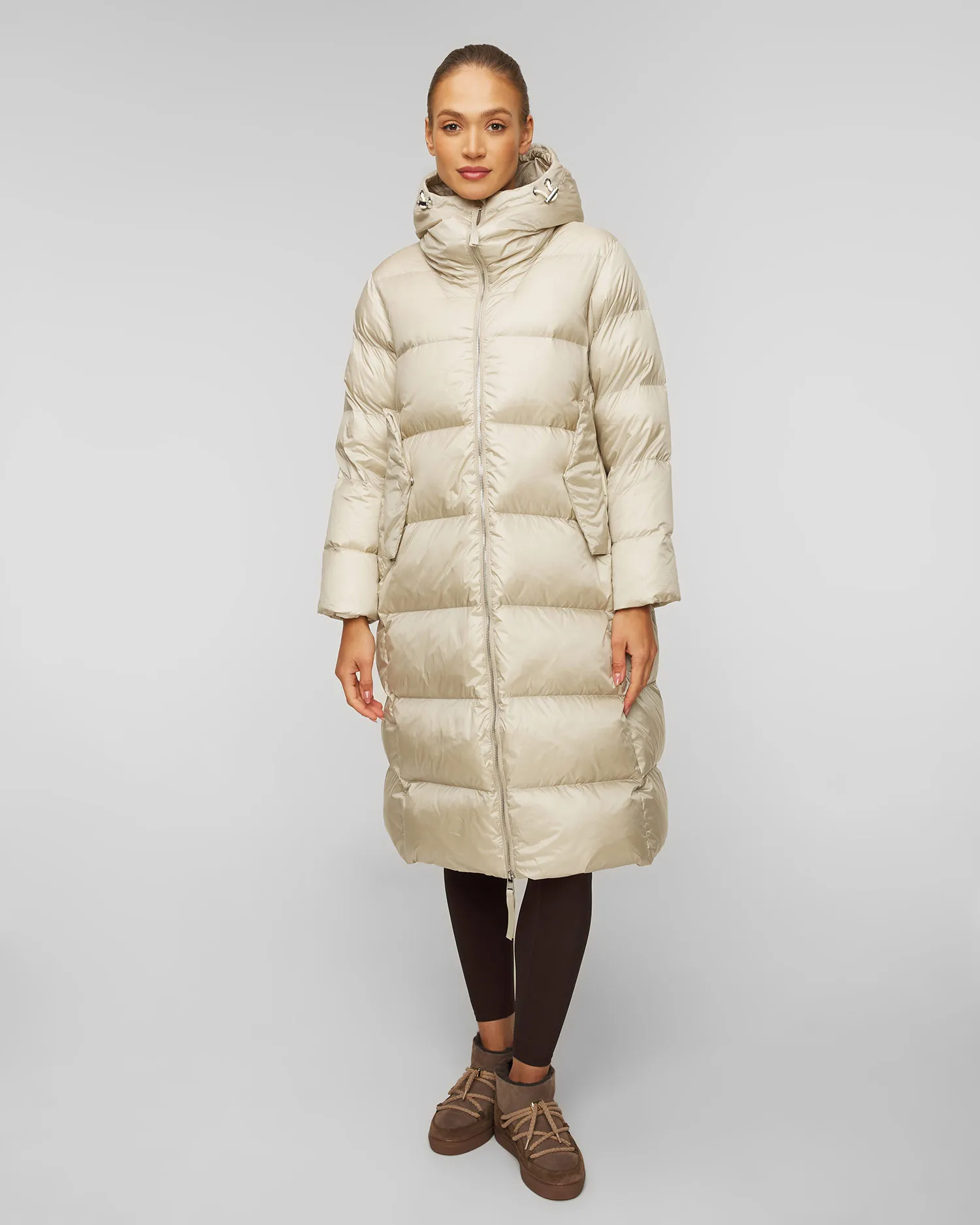 Piumino beige da donna Varley Payton Puffer Coat var00835-cm