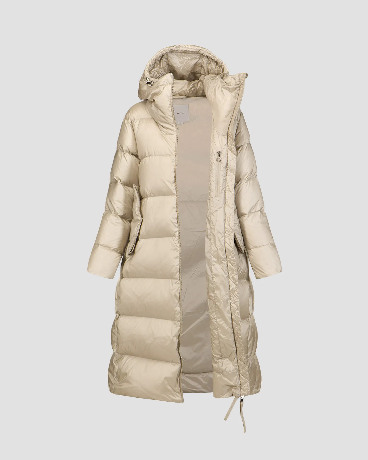 Piumino beige da donna Varley Payton Puffer Coat var00835-cm