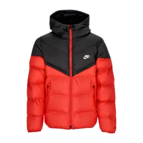 piumino uomo storm fit windrunner primaloft hooded jacket BLACK/UNIVERSITY RED/SAIL