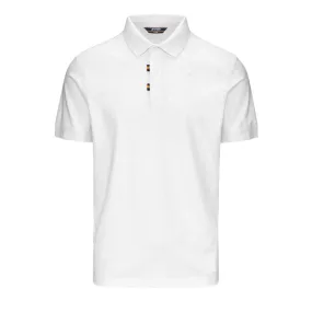 Polo Uomo K-Way Alderic Stretch Jersey Bianco