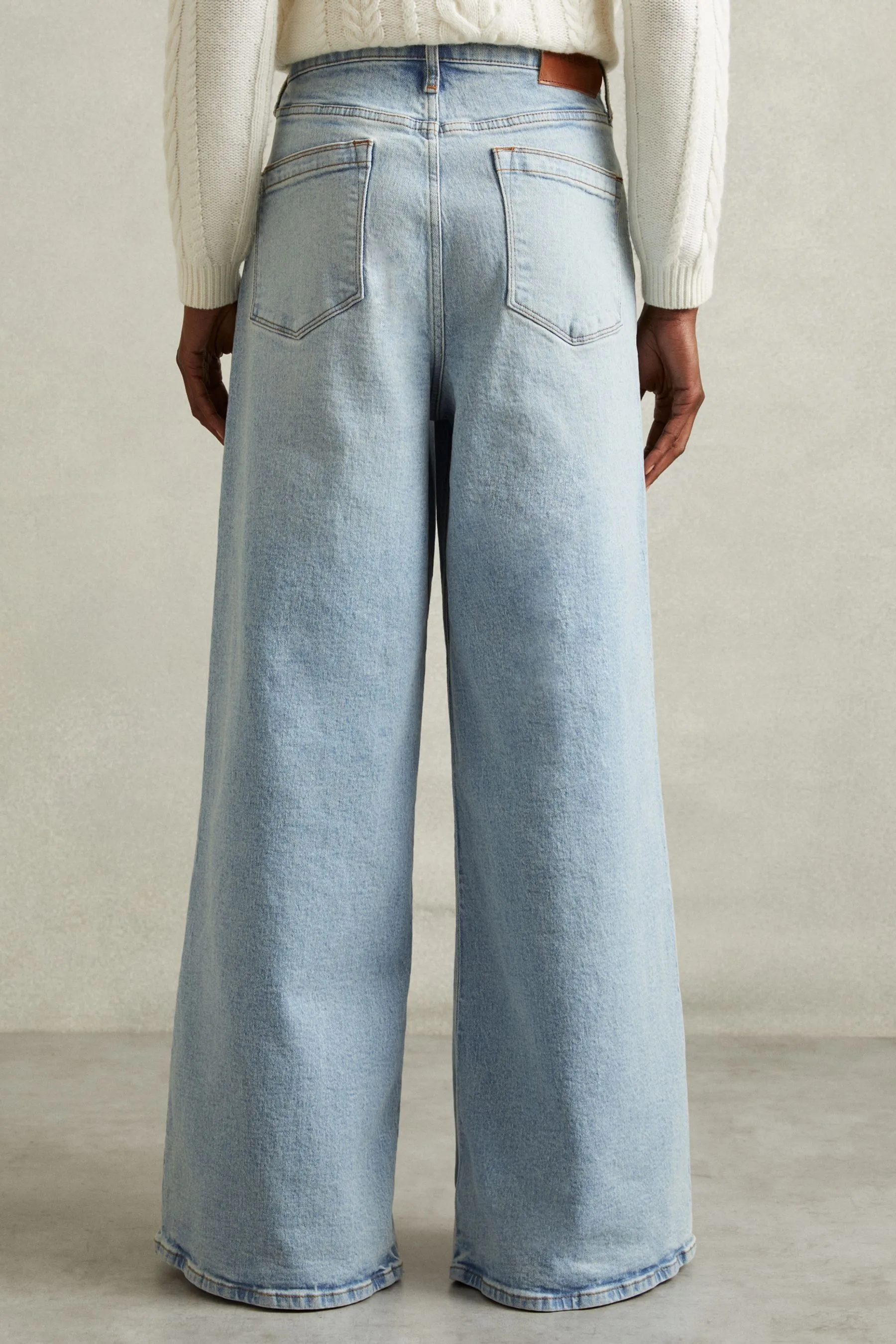 Reiss Crete Wide Leg Jeans    