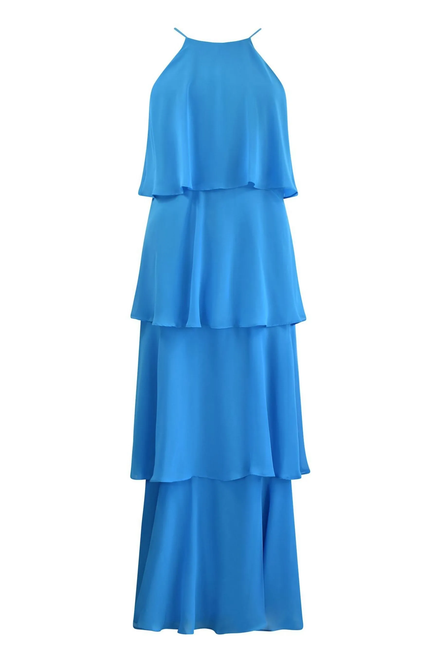 Ro&Zo Blue - Savannah Chiffon Tiered Maxi Dress