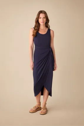 Ro&Zo Petite Blue - Jersey Tie Waist Dress