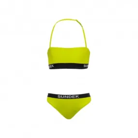 Sundek Bikini Logo Parlato Giallo Bambina