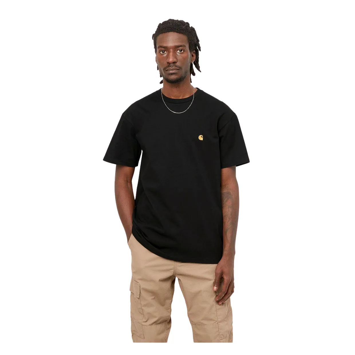 T-shirt Carhartt WIP S/S Chase Nero