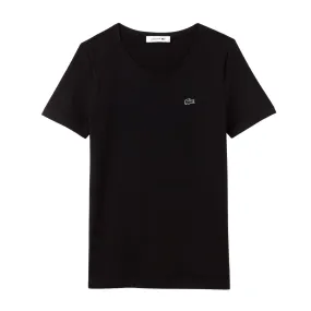 T-shirt Donna Lacoste Regular Fit Nero