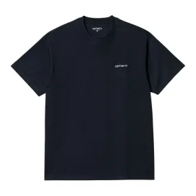 T-shirt Uomo Carhartt WIP S/S Script Embroidery Blu