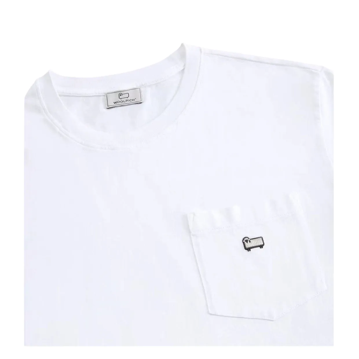 T-shirt Woolrich Pocket Bianco